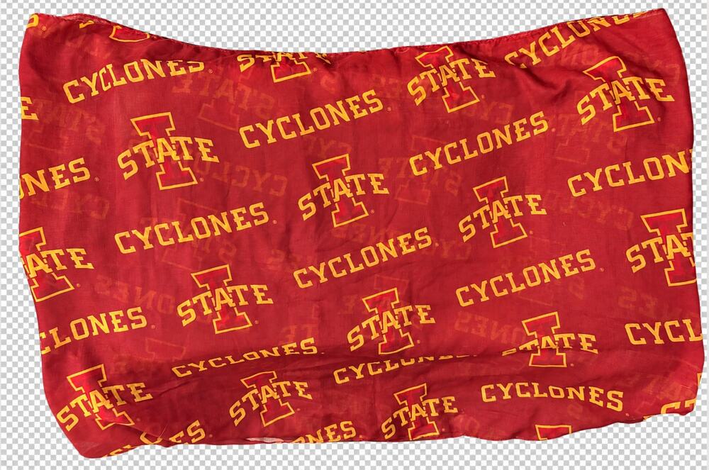 Little Earth Iowa State Cyclones Sheer Scarf Cardinal Gold NCAA Game Day